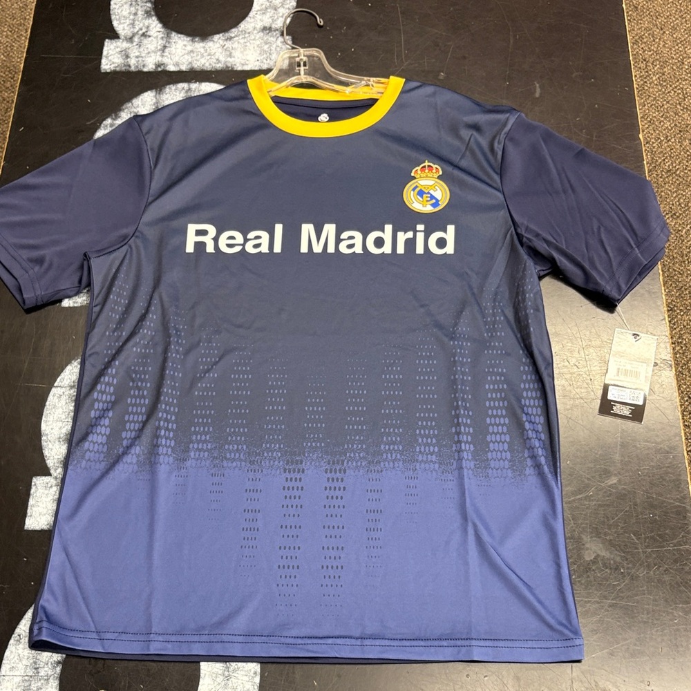 Real Madrid Navy Blue Soccer Jersey